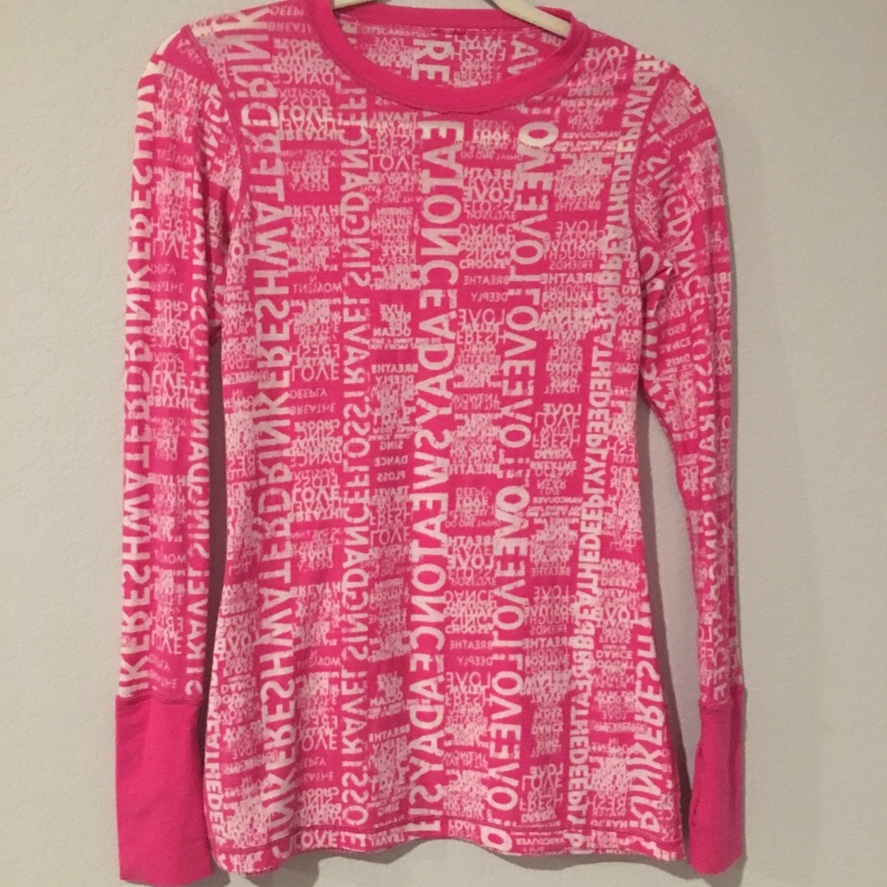 lululemon extra light long sleeve workout shirt